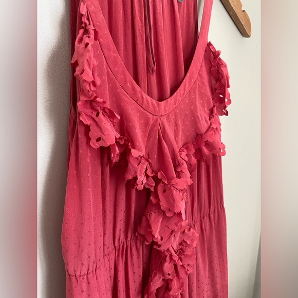Revolve REBECCA TAYLOR Punched Cami Dress in Watermelon Size 0 - Picture 4 of 11